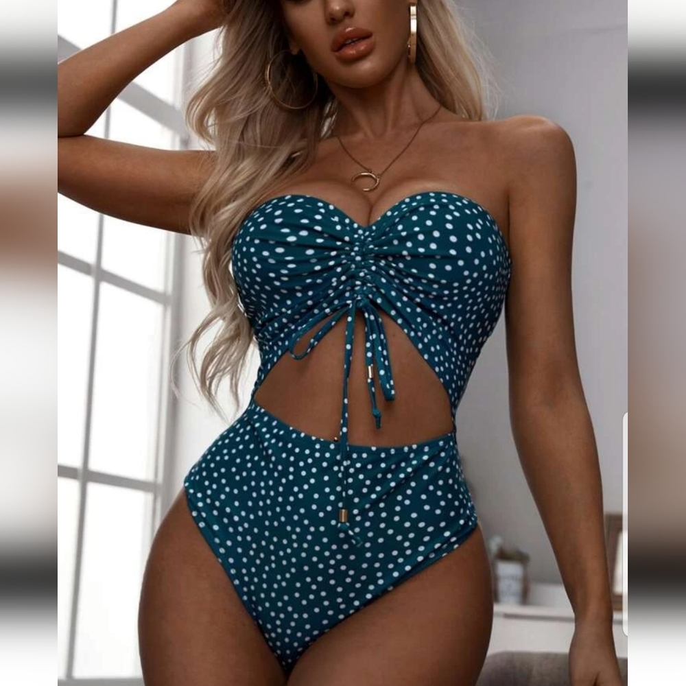 SHEIN One piece, Polka Dot, Swimsuit